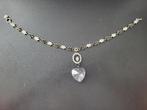 Otazu-ketting zwart-wit, Sieraden, Tassen en Uiterlijk, Kettingen, Overige materialen, Gebruikt, Met strass, Zwart