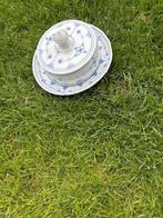 Boterschaal van Jager Eisenberg orginal blauw saks, Antiek en Kunst, Antiek | Servies los, Ophalen of Verzenden