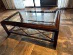 Klassiek Engelse kersenhouten salontafel model Windsor., 100 tot 150 cm, Rechthoekig, Ophalen of Verzenden, 50 tot 75 cm