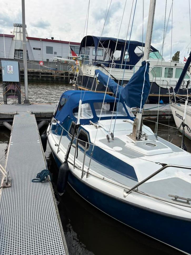 Zeiljacht midget 20, Watersport en Boten, Kajuitzeilboten en Zeiljachten, Zo goed als nieuw, Polyester, 6 tot 9 meter, Benzine