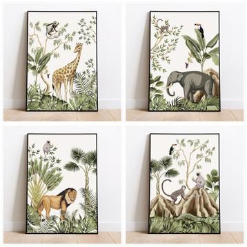 Jungle posters voor de kinderkamer of babykamer beschikbaar voor biedingen