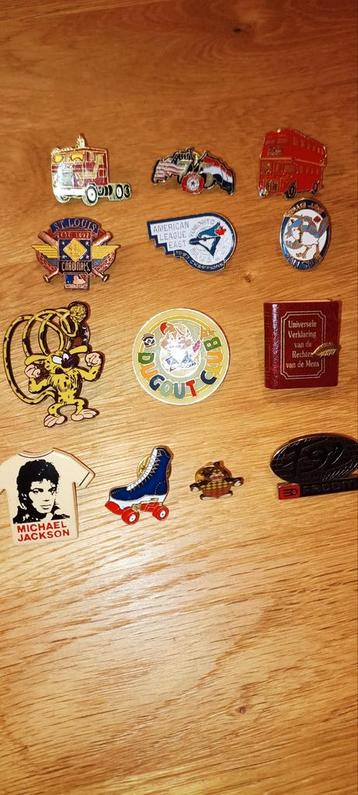 Super setje vintage pins Bart Smit Michael Jackson Blue Jays beschikbaar voor biedingen