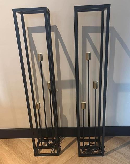 2 Nieuwe Vloerlampen - Modern Design, Huis en Inrichting, Lampen | Vloerlampen, Nieuw, 100 tot 150 cm, Metaal, Ophalen