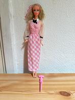 Quick curl barbie vintage 1973 met jurk en kruller pop, Verzamelen, Ophalen of Verzenden, Gebruikt, Pop
