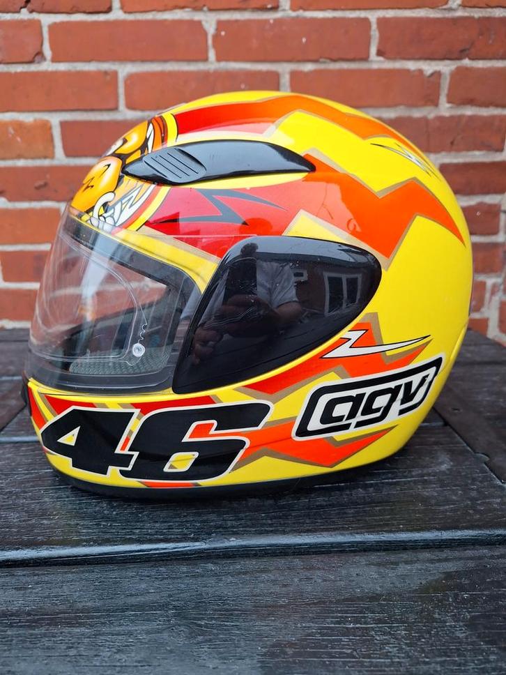 AGV Valentino Rossi helm Maat s, Motoren, Kleding | Motorhelmen, Dames, Heren, Integraalhelm, S, AGV, Tweedehands, Ophalen of Verzenden