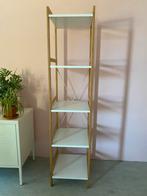 Wit met hout stellingkast 1,50 hoog, Ophalen, Zo goed als nieuw