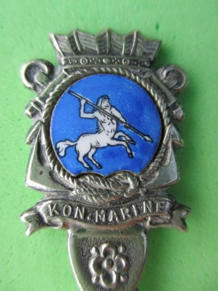 (A1353) Militair MOK Marine Opleidingskamp , Verzamelen, Porselein, Kristal en Bestek, Gebruikt, Bestek, Ophalen of Verzenden