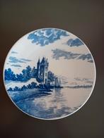 Delfts Blauw Wandbord met Kasteel 26 cm, Antiek en Kunst, Antiek | Wandborden en Tegels, Ophalen