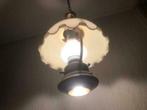 Brocante hanglamp 2 functies lamp leeslamp scheeps kelkjes, Antiek en Kunst, Antiek | Lampen, Ophalen of Verzenden