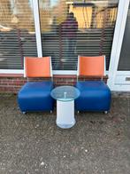 Lourens Fisher set - 2 stoelen en tafeltje, Ophalen, Gebruikt, Twee