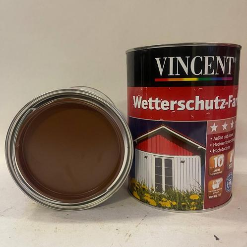 Vincent Weerbestendige Verf Lak Teak Binnen en Buiten 2.5L, Doe-het-zelf en Verbouw, Verf, Beits en Lak, Nieuw, Verf, Minder dan 5 liter