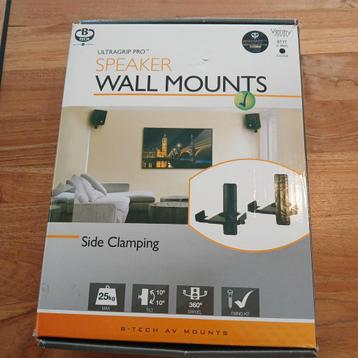 Speaker Wall Mounts Side Clamping zwart beschikbaar voor biedingen