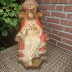 Antieke grote Christus Verlosser koning troon standbeeld, Ophalen