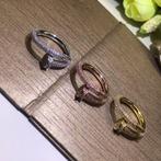 Cartier Ring, Verzenden, Zo goed als nieuw, 17 tot 18, Met edelsteen