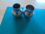 Gero vaasjes 1x 7 cm hoog 1 x8.5 cm hoog, Ophalen of Verzenden, Rvs of Chroom