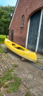 2p Canadese kano met trailer + karretje, Watersport en Boten, Kano's, Ophalen, Gebruikt, Met peddels, Twee personen
