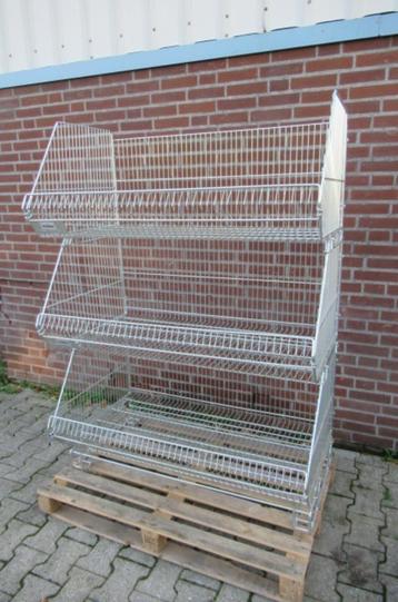 30x Draadmand 116cm x 68cm x 48cm Kruizinga nr. 1110. Used. beschikbaar voor biedingen