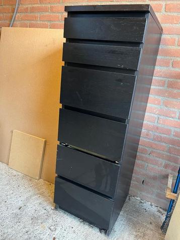 Ikea MALM kast - Zwart