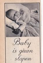 Retro reclame 1939 Vinolia zeep baby is gaan slapen, Ophalen of Verzenden