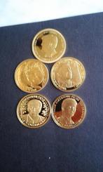 5x gouden munten willem alexandere, Postzegels en Munten, Munten | Nederland, Setje, Goud, Euro's, Ophalen of Verzenden