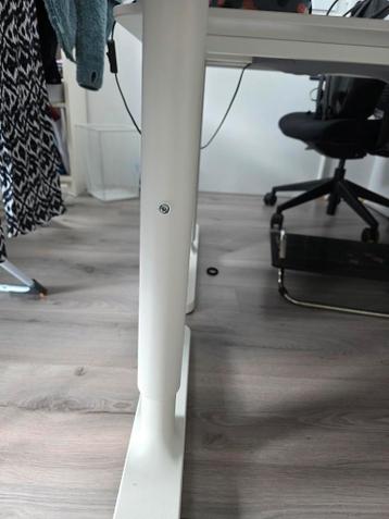 Ikea Bekant verstelbaar bureau 120 x 80 cm (wit) - afbeelding 5