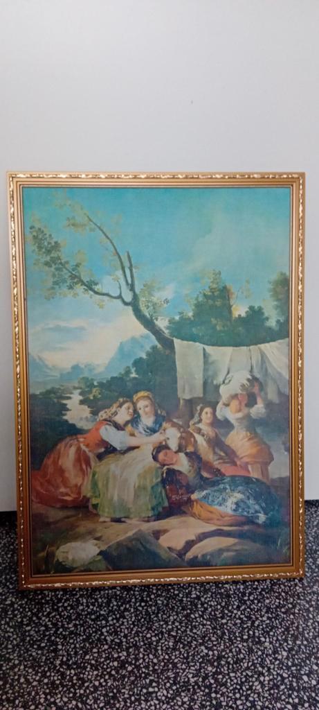 Schilderij van Francisco de Goya - La Lavanderia, Antiek en Kunst, Kunst | Schilderijen | Klassiek, Ophalen of Verzenden