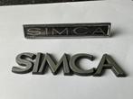2 mooie SIMCA emblemen. Embleem., Gebruikt, Ophalen of Verzenden, Gebruiksvoorwerp