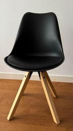 6 Design Stoelen - Zwart & Hout, Huis en Inrichting, Stoelen, Ophalen, Zwart, Zo goed als nieuw, Vijf, Zes of meer stoelen