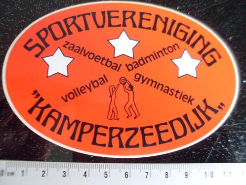 sticker sportvereniging kamperzeedijk logo zaalvoetbal, Verzamelen, Stickers, Zo goed als nieuw, Bedrijf of Vereniging, Verzenden
