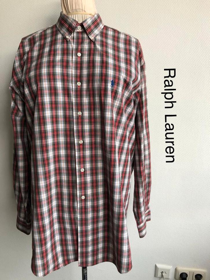 Ralph Lauren Overhemd  (mt: L) 5,3/5259, Kleding | Heren, Overhemden, Zo goed als nieuw, Halswijdte 41/42 (L), Blauw, Ophalen of Verzenden