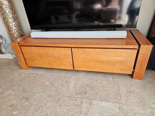 Mooi design tv meubel in de kleur licht kersenhout, Huis en Inrichting, Kasten | Televisiemeubels, Zo goed als nieuw, Minder dan 100 cm