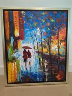 Olieverf Schilderij - Handgeschilderd, Antiek en Kunst, Ophalen of Verzenden