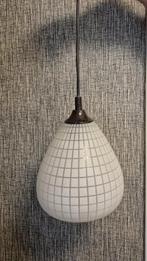 Vintage hanglampje, gesatineerd glas, jaren 60, Huis en Inrichting, ., Ophalen of Verzenden, Glas, .