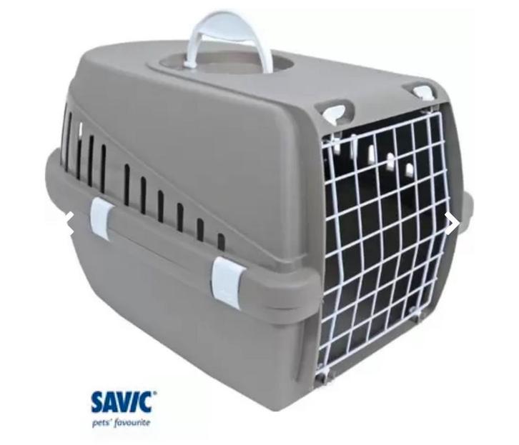 Savic Reismand Kattenvervoersbox - Lichtgrijs Antraciet, Dieren en Toebehoren, Transportboxen, Ophalen