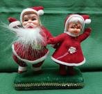 Vintage kerstman en vrouw, Ophalen of Verzenden, Gebruikt