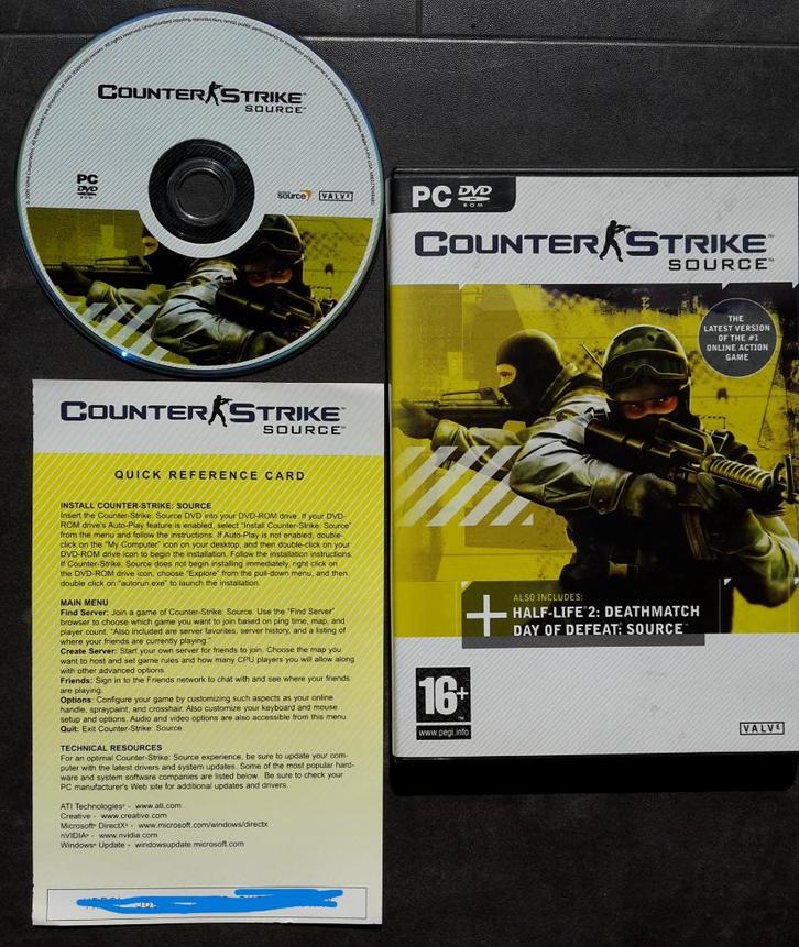 PC Game - Counterstrike Source - FPS Tactical Shooter, Spelcomputers en Games, Games | Pc, Zo goed als nieuw, Shooter, 1 speler
