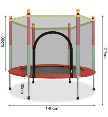 Kinder Trampoline met beschermnet, 140 cm, NIEUW in doos! beschikbaar voor biedingen