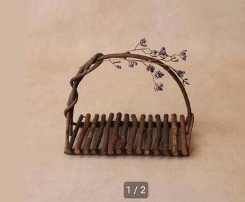 Charmant Twig Mandje - Perfect voor Baby Fotoshoots! beschikbaar voor biedingen