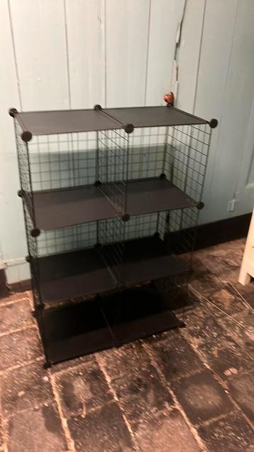 Mooie vakkenkast draadframe metaal kunststof modulair beschikbaar voor biedingen