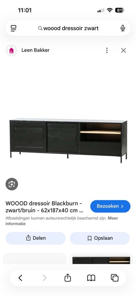 Woood tv/dressoir, Huis en Inrichting, Kasten | Televisiemeubels, Zo goed als nieuw, Minder dan 100 cm, 25 tot 50 cm, Eikenhout