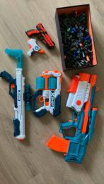 Set van 5 Nerf en Xshot guns plus doos pijltjes, Ophalen, Zo goed als nieuw