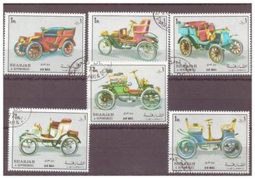 antieke auto's op postzegels  beschikbaar voor biedingen