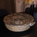 Riviera Maison Dienblad/Karaf met Glazen - ZGAN, Huis en Inrichting, Ophalen, Mand, Rond, Zo goed als nieuw