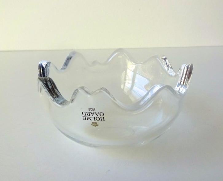 Ronde glazen schaal helder Holmegaard Denemarken 2929-s, Antiek en Kunst, Antiek | Glas en Kristal, Ophalen of Verzenden