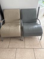 Harvink Fauteuils - Set van 2, Huis en Inrichting, Stoelen, Gebruikt, Twee, Leer, Ophalen of Verzenden