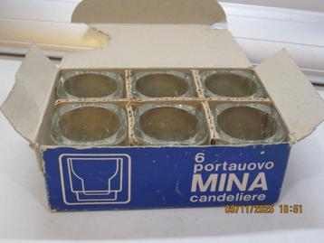 6 kandelaars joe colombo italy fidenza vetraria (363) beschikbaar voor biedingen