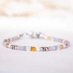 Sterrenbeeld armband Kreeft, Nieuw, Ophalen of Verzenden, Roze, Met edelsteen