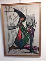 Vintage geborduurd schilderij Bernard Buffet, Ophalen of Verzenden