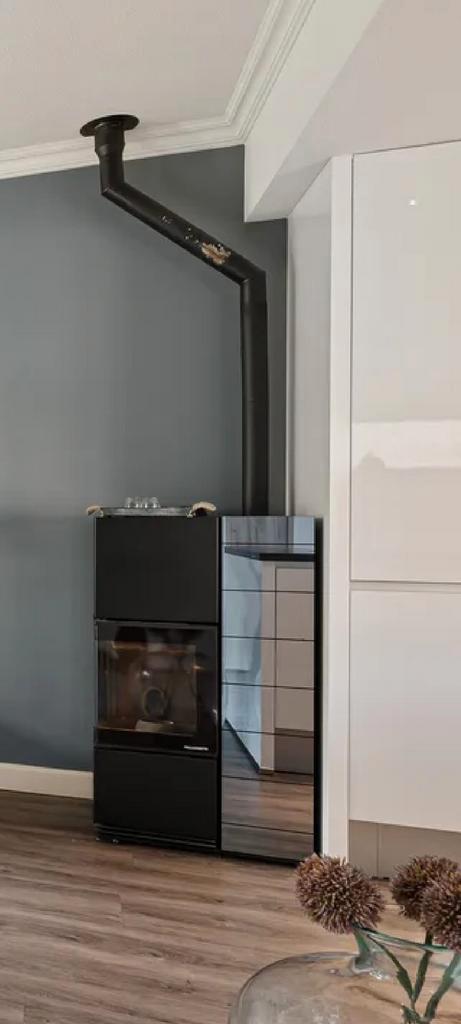 Palazzetti Eldora 9kW Pelletkachel, Huis en Inrichting, Kachels, Zo goed als nieuw, Vrijstaand, Pelletkachel, Hout, Ophalen