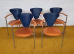 vintage , post moderne stoelen, Arrben, Huis en Inrichting, Stoelen, Vijf, Zes of meer stoelen, Gebruikt, Ophalen of Verzenden